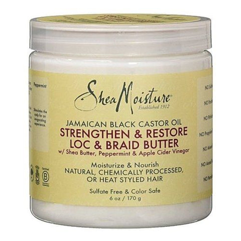 shea moisture jamaican black castor oil strengthen & restore loc & butter 6OZ/170G