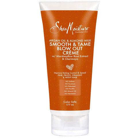 Shea Moisture Argan Oil & Almond Milk Smooth & Tame Blow Out Creme 177ml