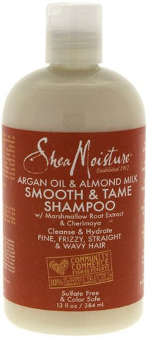 Shea Moisture Argan Oil & Almond Milk Smooth & Tame Shampoo 13oz/384ml