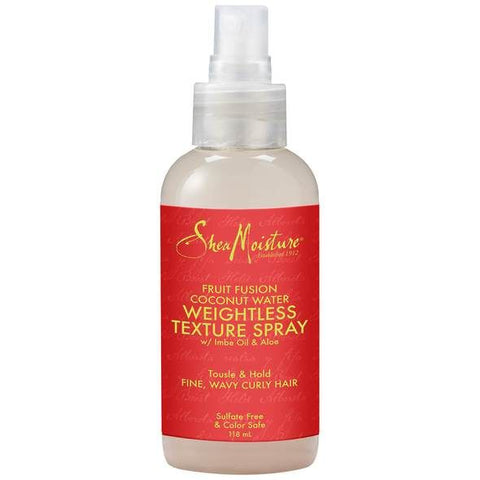 Shea Moisture Fruit Fusion Coconut Water Weightless Texture Spray 4oz/118ml