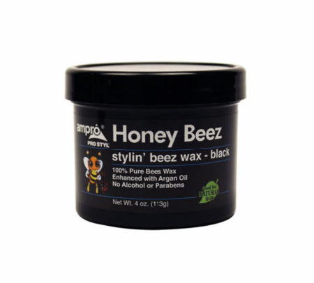 Ampro Pro Styl Honey Beez Stylin' Beez Wax - Black 4oz/113g