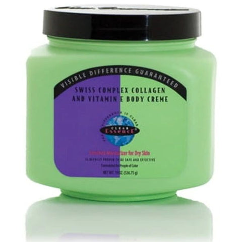 Clear Essence Swiss Complex Collagen And Vitamin E Body Cream 19oz/536.75g