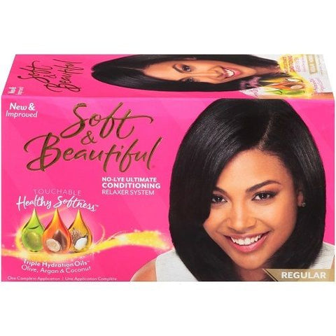 Soft & Beautiful No Lye Ultimate Conditioning Relaxer System 1 Application - Regular
