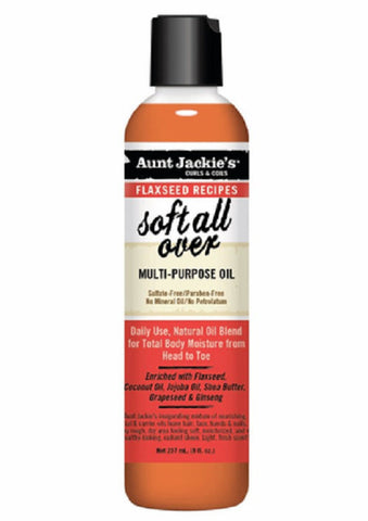 Aunt  Jackie's Soft  All Over Multi-Purpose Oil 237ML/8OZ