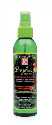 Fantasia IC Brazilian Hair Oil Keratin Spray Tretament 171ml/6oz
