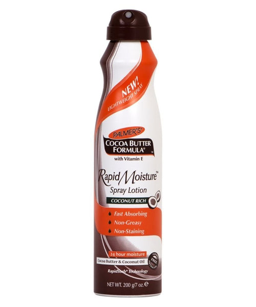 PALMER'S COCONUT BUTTER FORMULA RAPID MOISTURE SPRAY LOTION 200G/7OZ