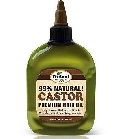 Difeel 99% Natural Castor Premium Hair Oil 75ml/2.5oz