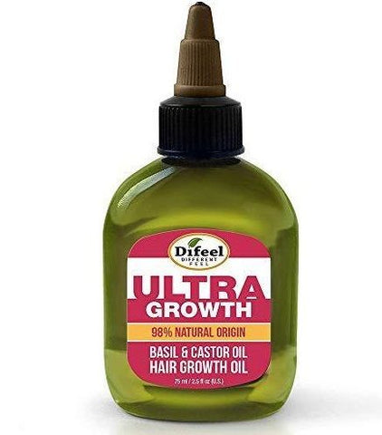Difeel Ultra Growth Basil & Castor Oil Hair Growth Oil 75ml/2.5oz