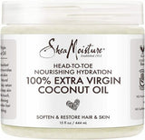 Shea Moisture Head To Toe Nourishing Hydration 100% Extra Virgin Coconut Oil 14.5 oz/ 411gl