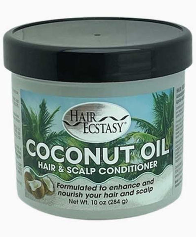 Hair Ecstasy Coconut oil Hair & Scalp Conditioner -284gm/10 oz