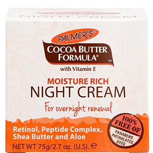 PALMER'S COCOA BUTTER E MOISUTRE RICH NIGHT CREAM FOR OVERNIGHT RENEWAL 75G/2.7OZ