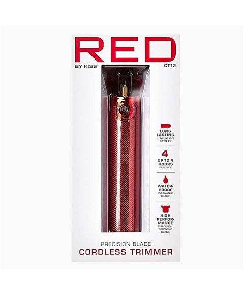 Red BY Kiss CT12 Cordless Trimmer