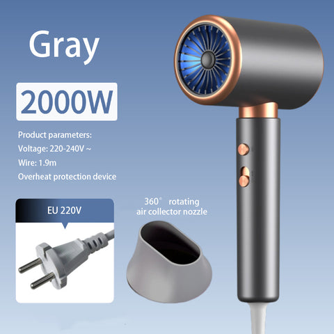 F37 2000W  Gear Professional Hair Dryer Negative Lonic Blow Dryer Hot Cold Wind Air Brush Hairdryer Strong PowerDryer Salon Tool