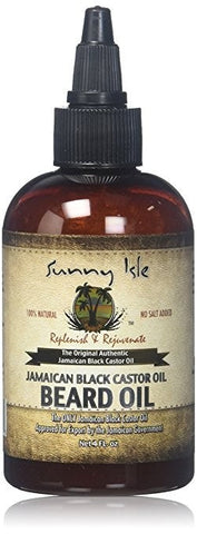SUNNY ISLE JAMAICAN BLACK CASTOR OIL  - BEARD OIL 135ML/4OZ