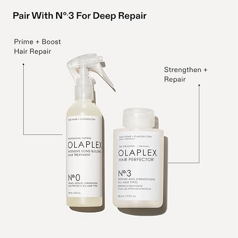 Olaplex No. 3 Hair Perfector Repairing Hair Treatment, Concentrated for Dry Damaged Hair, Repairs & Strengthens All Hair Types, 3.3 fl oz