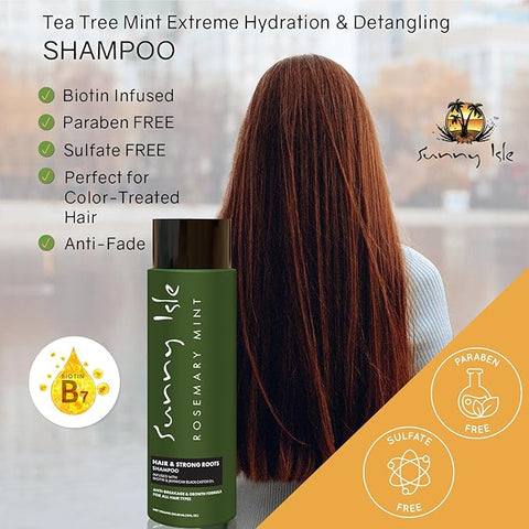 Sunny Isle Rosemary & Mint Hair & Strong roots Shampoo-354.88 ml/12 fl.oz