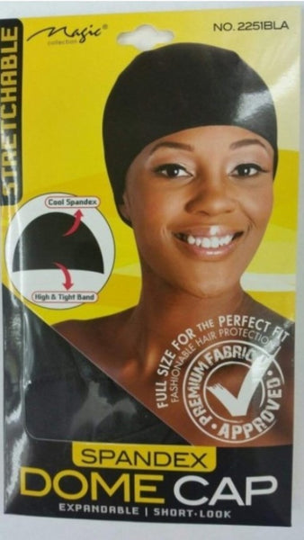 Magic  Collection Spandex Dome  Cap - 2251BLA