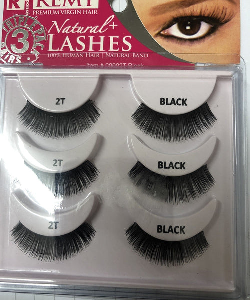 Remy Premium Virgin Hair Natural+ Lashes 3 PACK