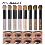 Anglicolor Liquid Eyeshadow 8-color Set Glitter Eyeshadow Set Waterproof Matte Eyeshadow Fine Shimmer Brightening Long-lasting