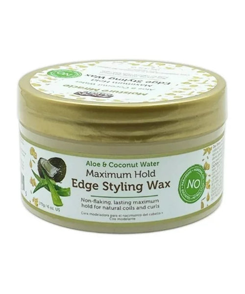 African Pride Moisture Miracle Aloe & Coconut Water Edge Styling Wax-170g/6 oz