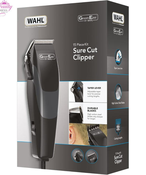 Wahl GroomEase Sure Cut Clipper - 15 Piece Kit
