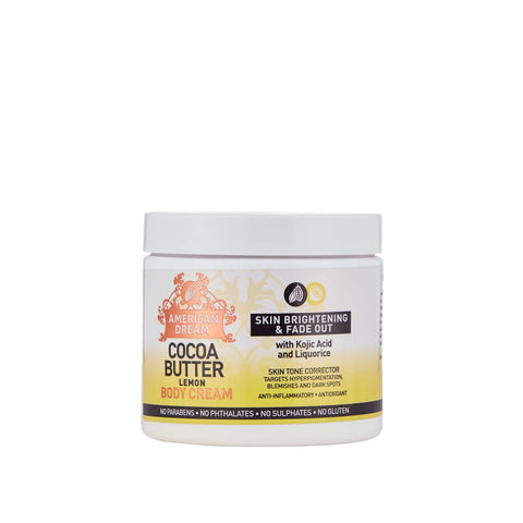 American Dream Lemon Body Cream Skin Brightening & Fade Out 16oz 453g