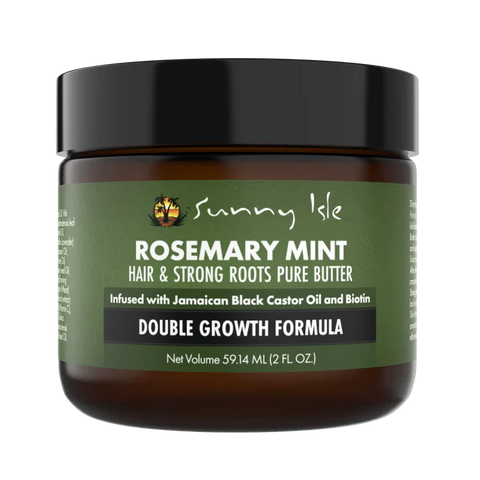 Sunny Isle Rosemary Mint Hair & Strong Roots Pure Butter Double Growth Formula -59ml/2 fl.oz