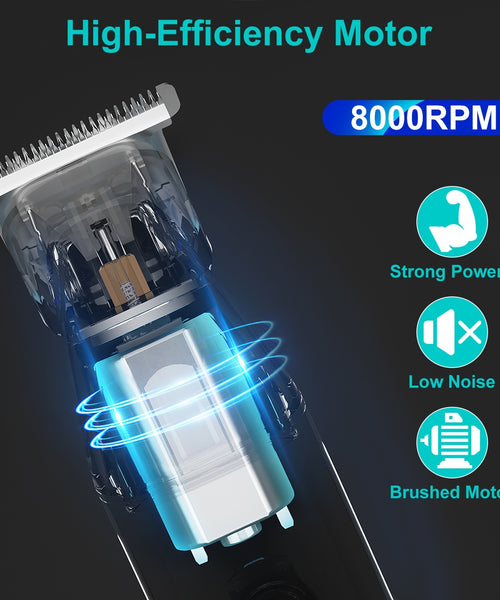 1Set All In One Beard Trimmer For Men With 5 Trimmer Heads IPX5 Waterproof Electric Razor For Face Nose Body Beard Cordless Hair Shaver Clipper Grooming Kit For Men Husband Father